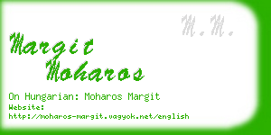 margit moharos business card